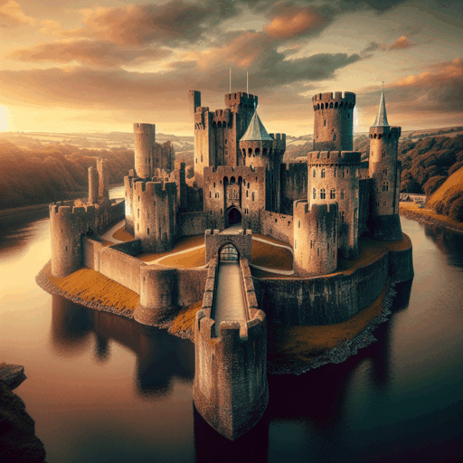 Explorar el Castillo de Caerphilly.