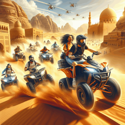 Recorrer el Desierto de Wadi Araba en un safari en quad.