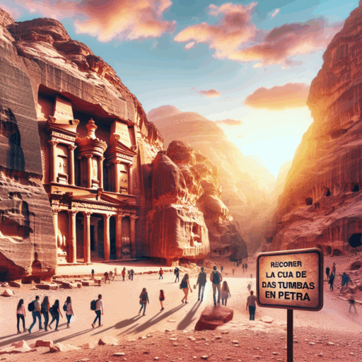 Recorrer la Ciudad de las Tumbas en Petra.